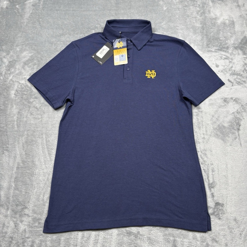 Under Armour Notre Dame Fighting Irish Polo Men's Small Navy Blue NWT $70